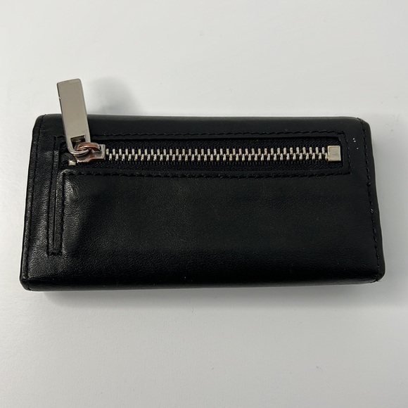 Lanvin key holder with key ring - black leather with silver hardware - Picture 3 of 6